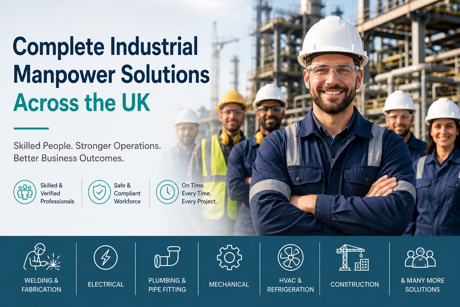 Complete Industrial Manpower Solutions for Construction, Engineering & Manufacturing Companies in the UK